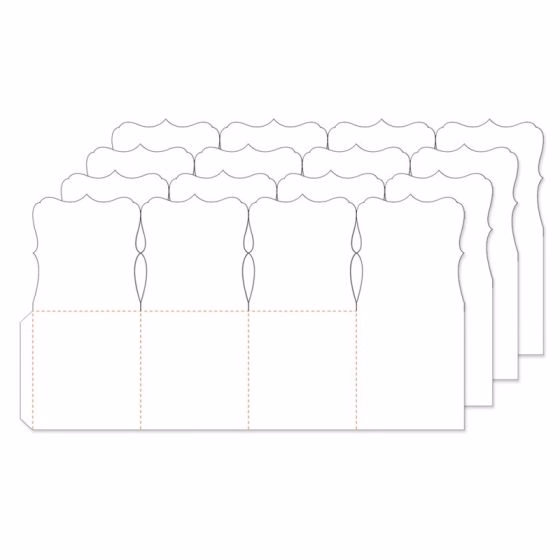 HD - Fancy Shaped Card Blanks - Pop-up Box x 4 cards